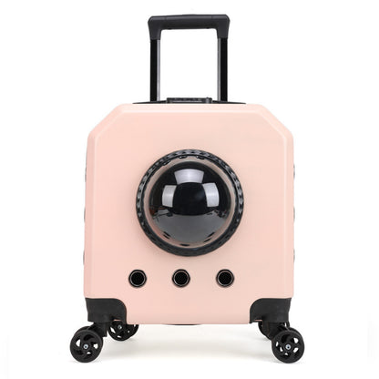 Nuevo estuche de transporte para mascotas con ruedas para gatos