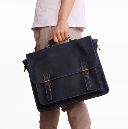 Herren Business Aktentasche aus echtem Leder