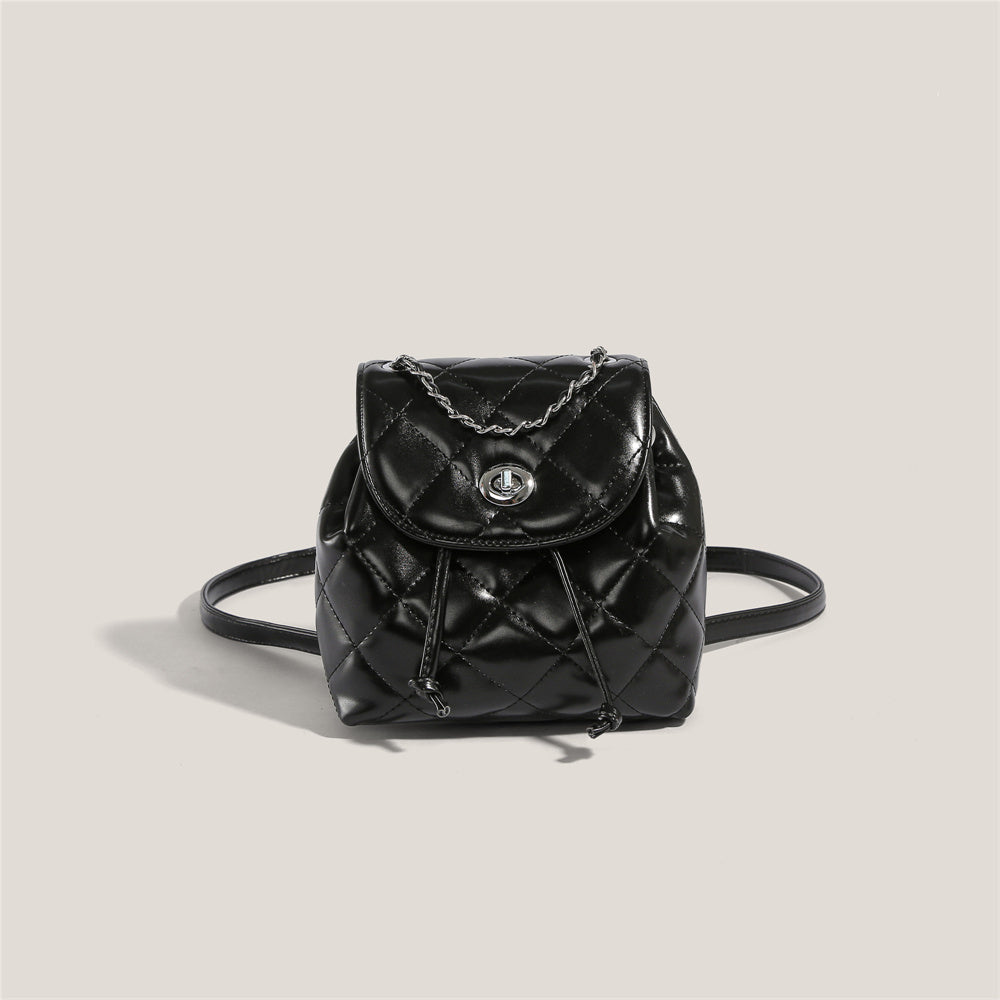 Rhombus Plaid Damen Rucksack