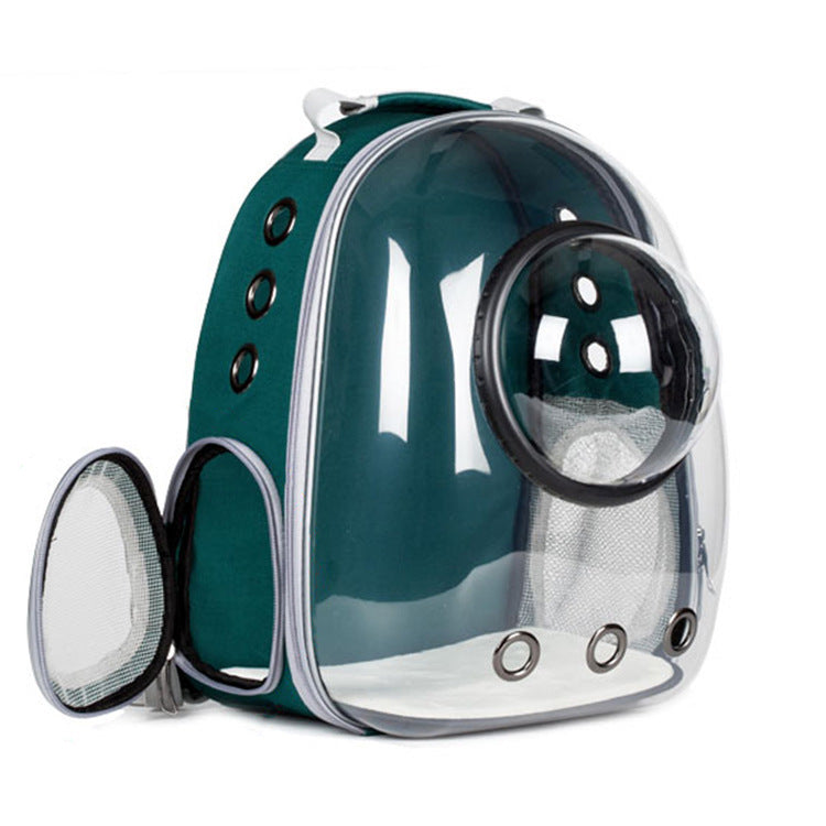 Pet Cat Bag Transparent Skylight Diaper Supplies Breathable Large Capacity Backpack