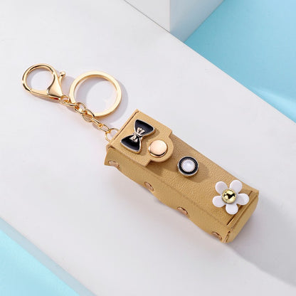 Mini llavero con colgante de moneda de moda