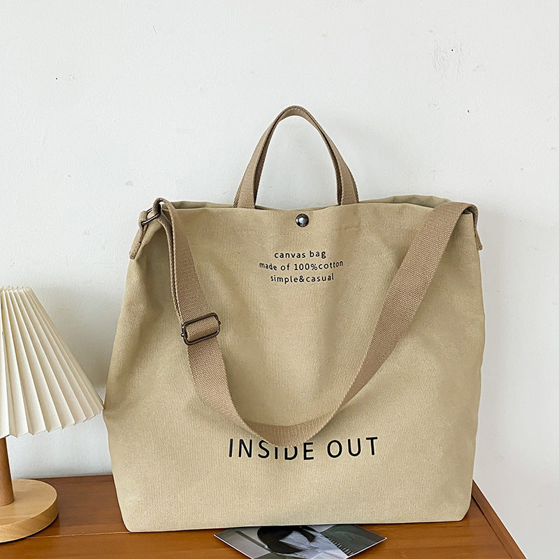 StoneWash Vintage Canvas Tote
