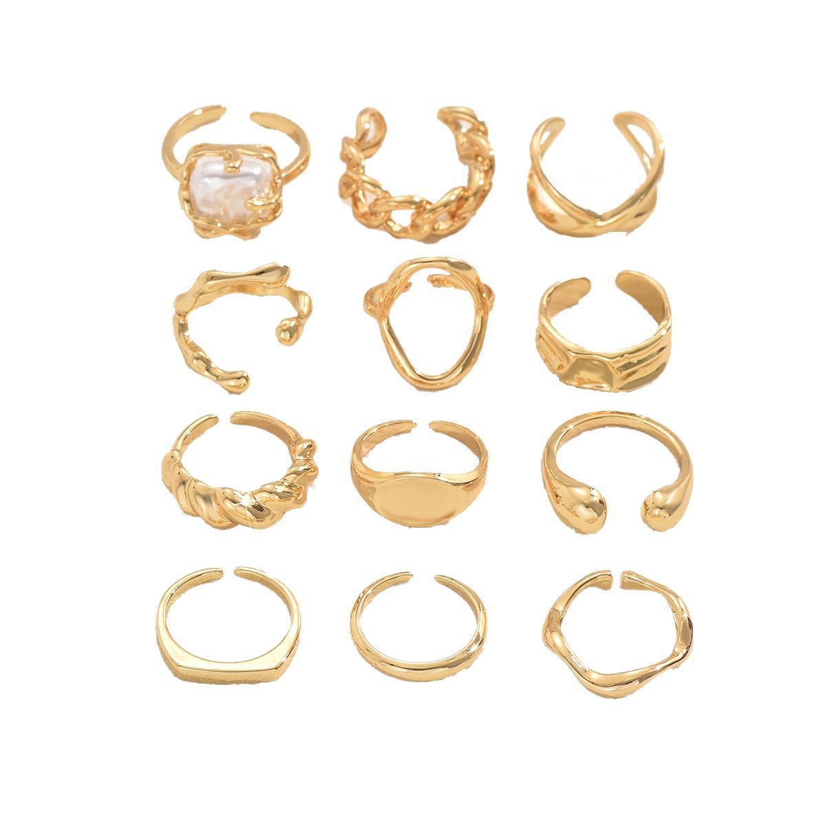 Personality Geometry Special-interest Design High-grade Ring