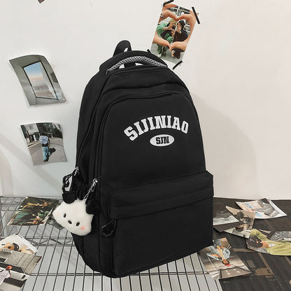Mochila de viaje para pareja de estudiantes universitarios