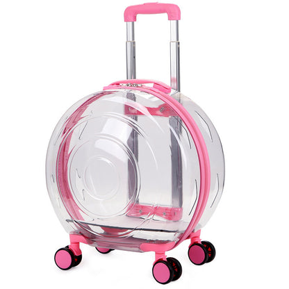 Haustiertrolley, transparent, Katzentasche, tragbar