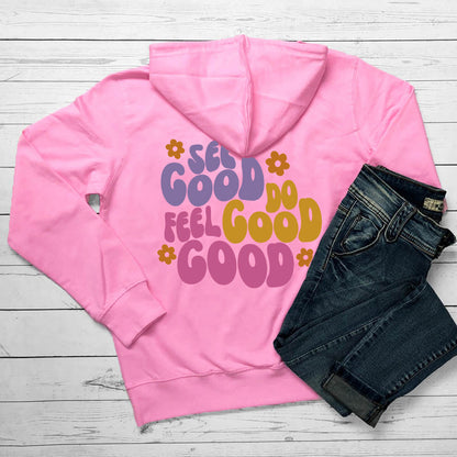 Sudadera con capucha de algodón informal para mujer de moda