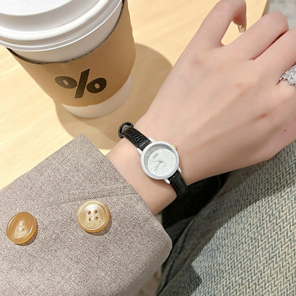 Bonbonfarbene Dopamine Damenuhr mit dünnem Armband