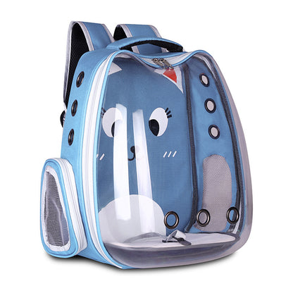 Suministros para mascotas Mochila para mascotas Bolsa de espacio conveniente para mascotas Bolsa de hombro transpirable Bolsa para gatos Bolsa para perros
