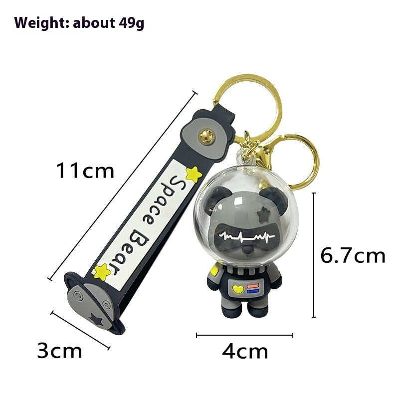 Creative Cartoon Cute Space Bear Keychain