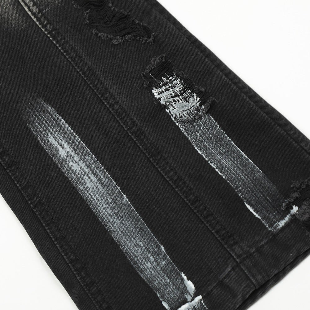 Fashion Loose Denim Bootcut Pants Men - BAGMODA