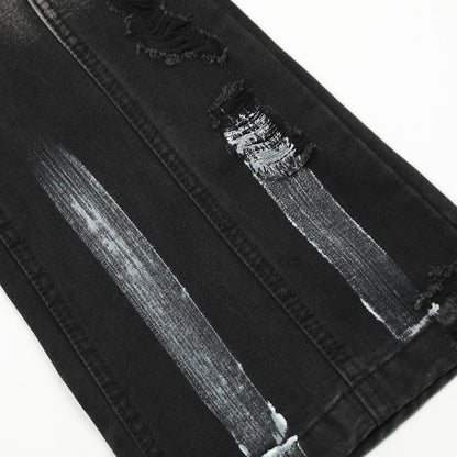 Fashion Loose Denim Bootcut Pants Men - BAGMODA