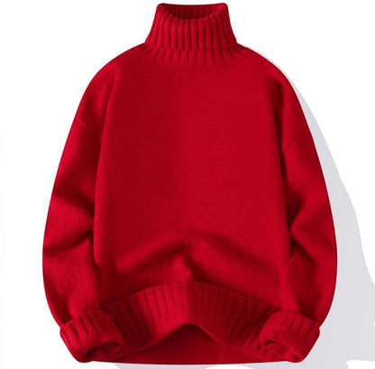 Turtleneck Sweater Men's Fashion Korean Slim Fit
