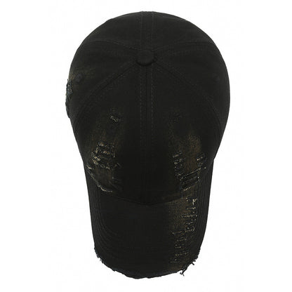 Gorra de béisbol vintage Street Hole para hombre, estilo vaquero antiguo lavado