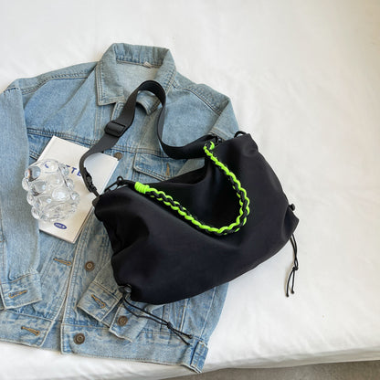 Bolso bandolera de nailon naranja
