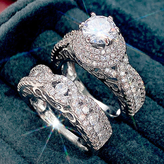 European And American Luxury Party Wedding Hand Ring