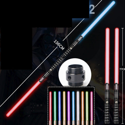 Espada láser de sable de luz de metal RGB, juguetes, sable de luz, barra de luz, regalos para niños