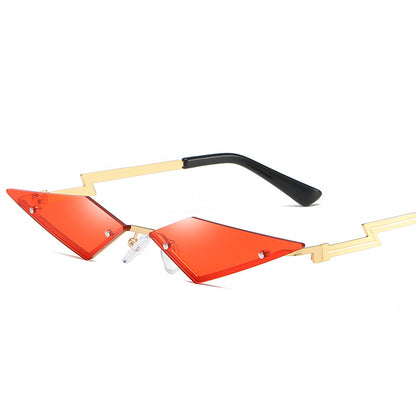 Modische randlose Sonnenbrille für Damen