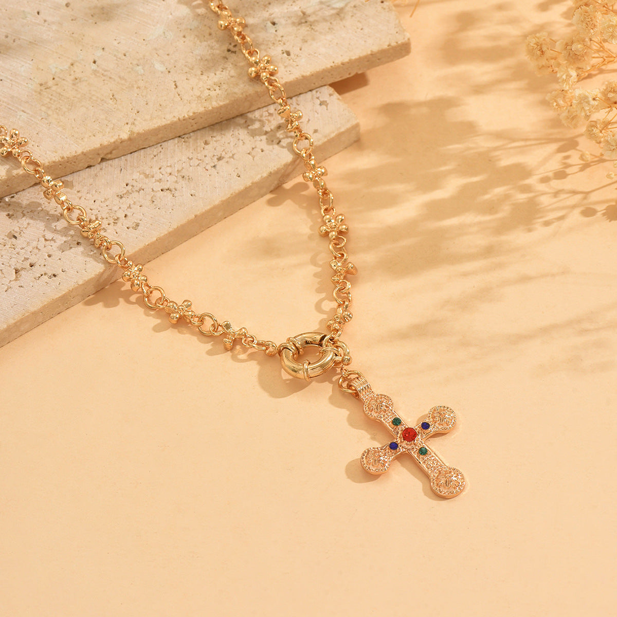 Traje de collar en forma de Y con diamantes de imitación personalizado