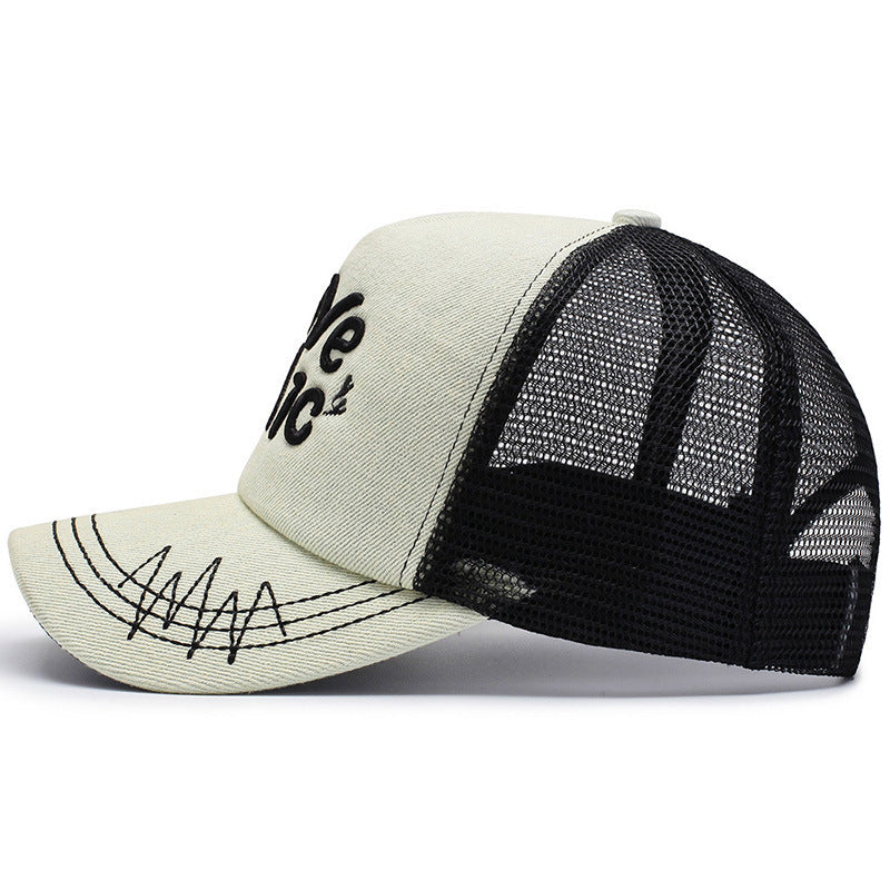 Spring And Summer Fashion Embroidery Alphabet Peaked Cap Outdoor Travel