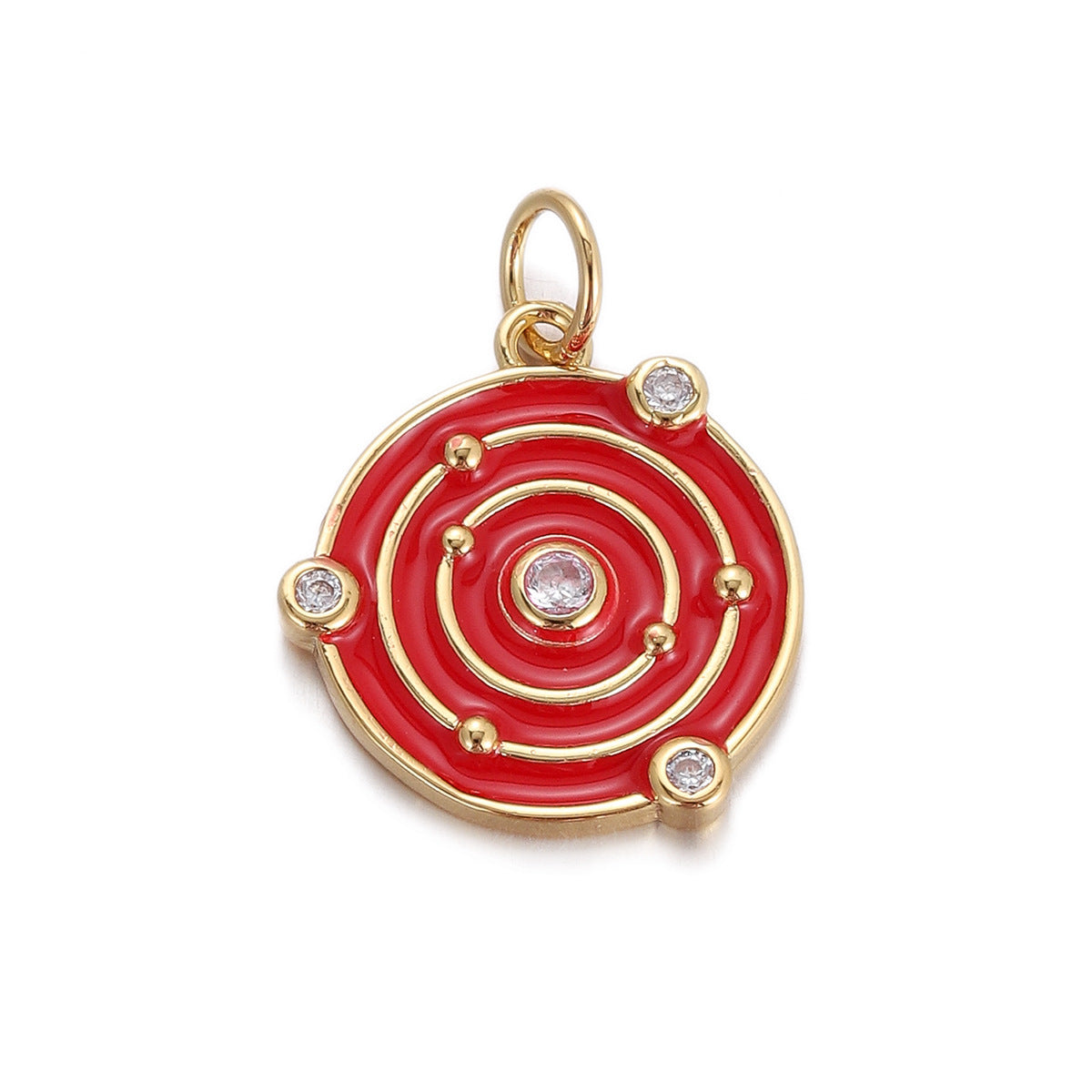 Love Drop Oil Pendant Micro-inlaid Diy Bracelet Necklace Accessories