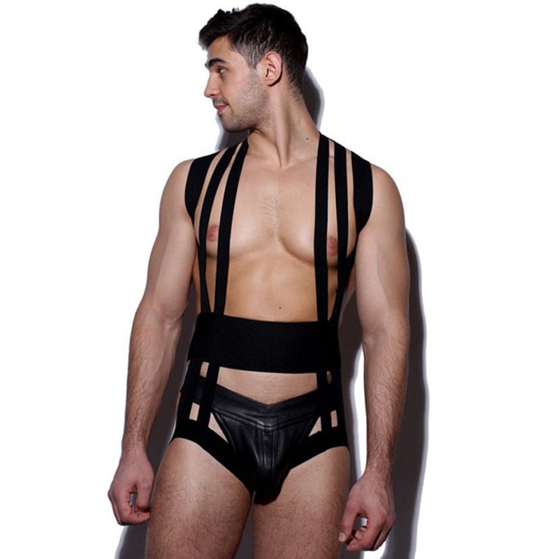 Men's Shapewear Top With A Tight Waistband And Chest Waistband Vest - BAGMODA