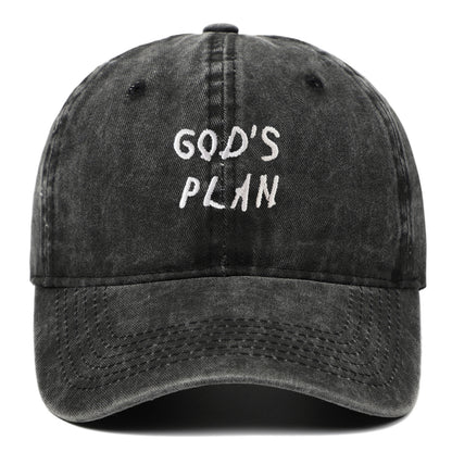 GODS PLAN Bestickte Baseballkappe aus reiner, gewaschener Baumwolle