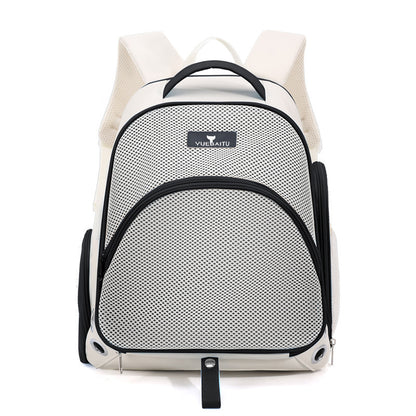 Bolsa de transporte para gatos con doble hombro, portátil y plegable.