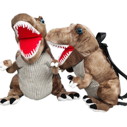 Mochila de simulación de dinosaurio de peluche de estilo japonés