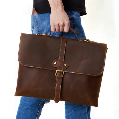 Maletín de cuero para hombre