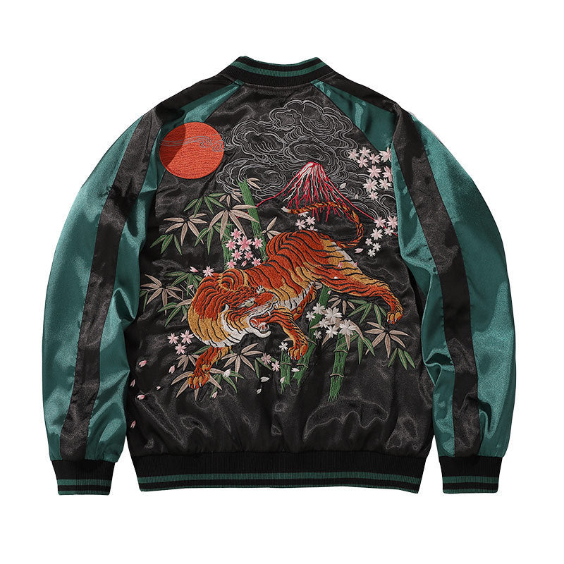 Tiger Mountain Embroidery Special National Style Chinese Fashion Fall Jacket Coat