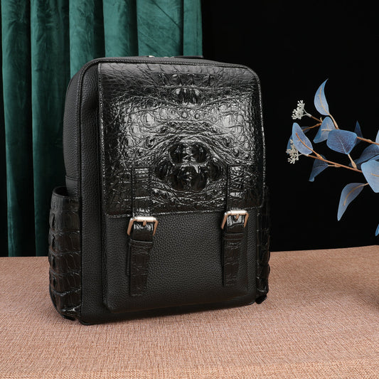 Crocodile Bone Leather Bag
