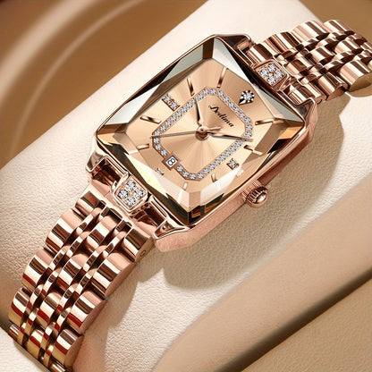 Reloj de mujer resistente al agua, de alta gama y moderno, combinable con todo.