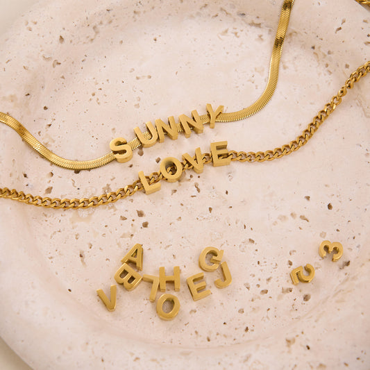 INS Commuter's All-matching Number Letter Necklace