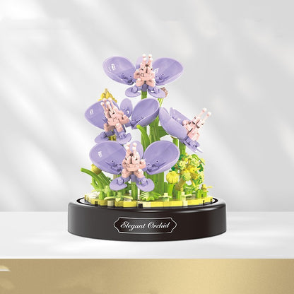 Juguetes de decoración de rosas con ensamblaje de partículas pequeñas