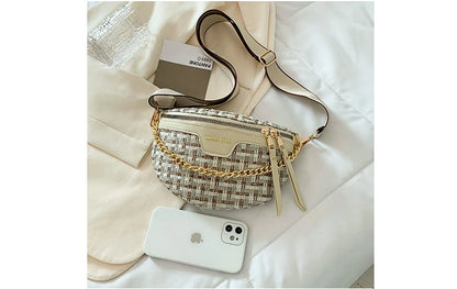 Woven Chest Crossbody Bag - BAGMODA