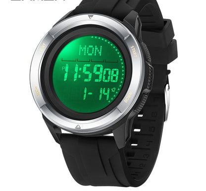 Reloj electrónico deportivo multifuncional para exteriores e impermeable para hombre.