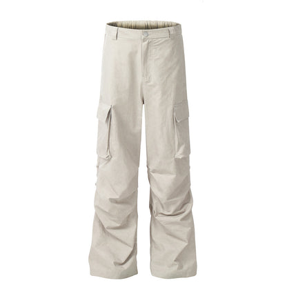 Multi-pocket Pleated Casual Working Pants Men