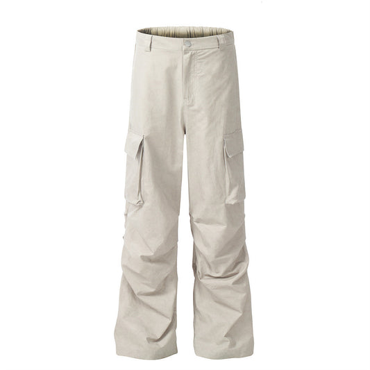 Multi-pocket Pleated Casual Working Pants Men