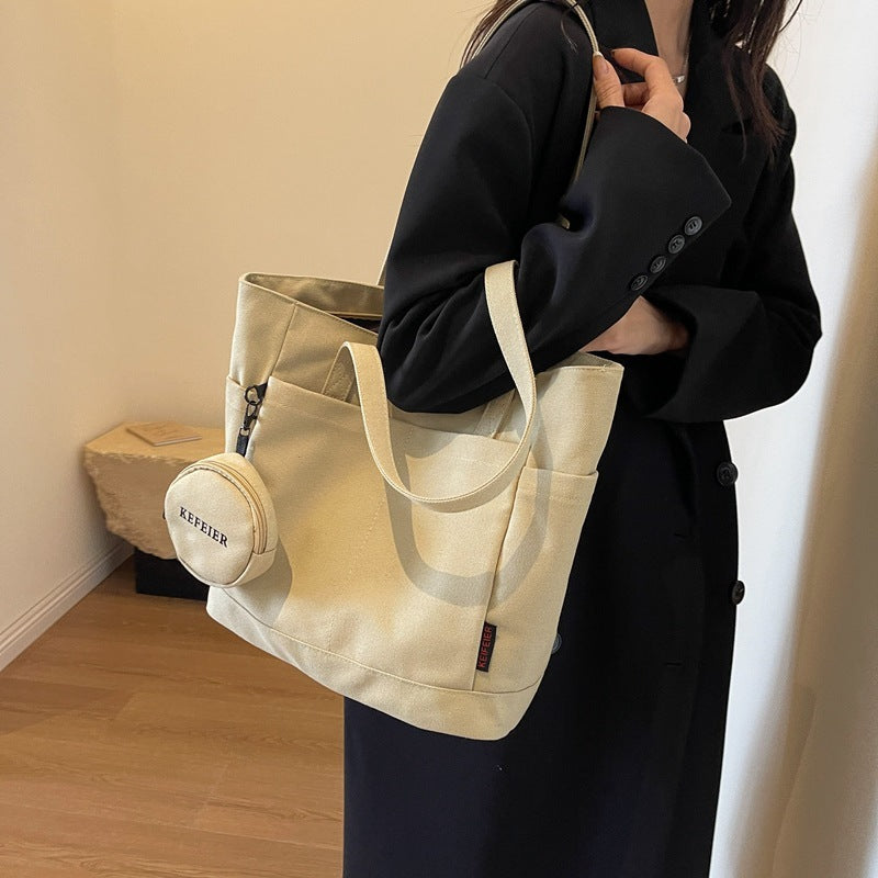 Canvas Shoulder Leisure Tote Bag
