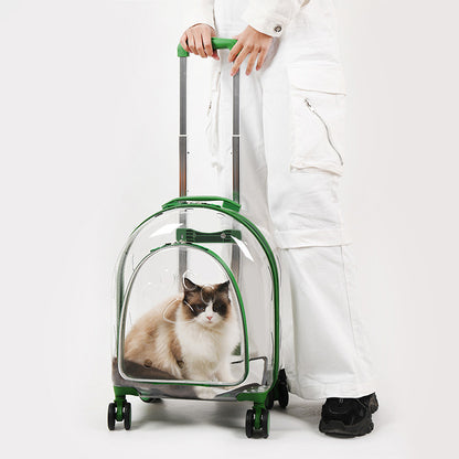Bolsa transparente para carrito de mascotas creativa