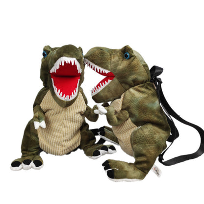 Mochila de simulación de dinosaurio de peluche de estilo japonés