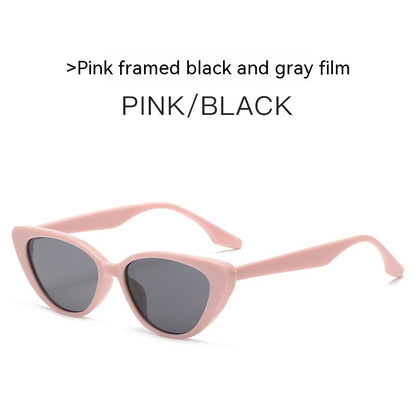 Rosa Katzenaugen-Sonnenbrille Damen