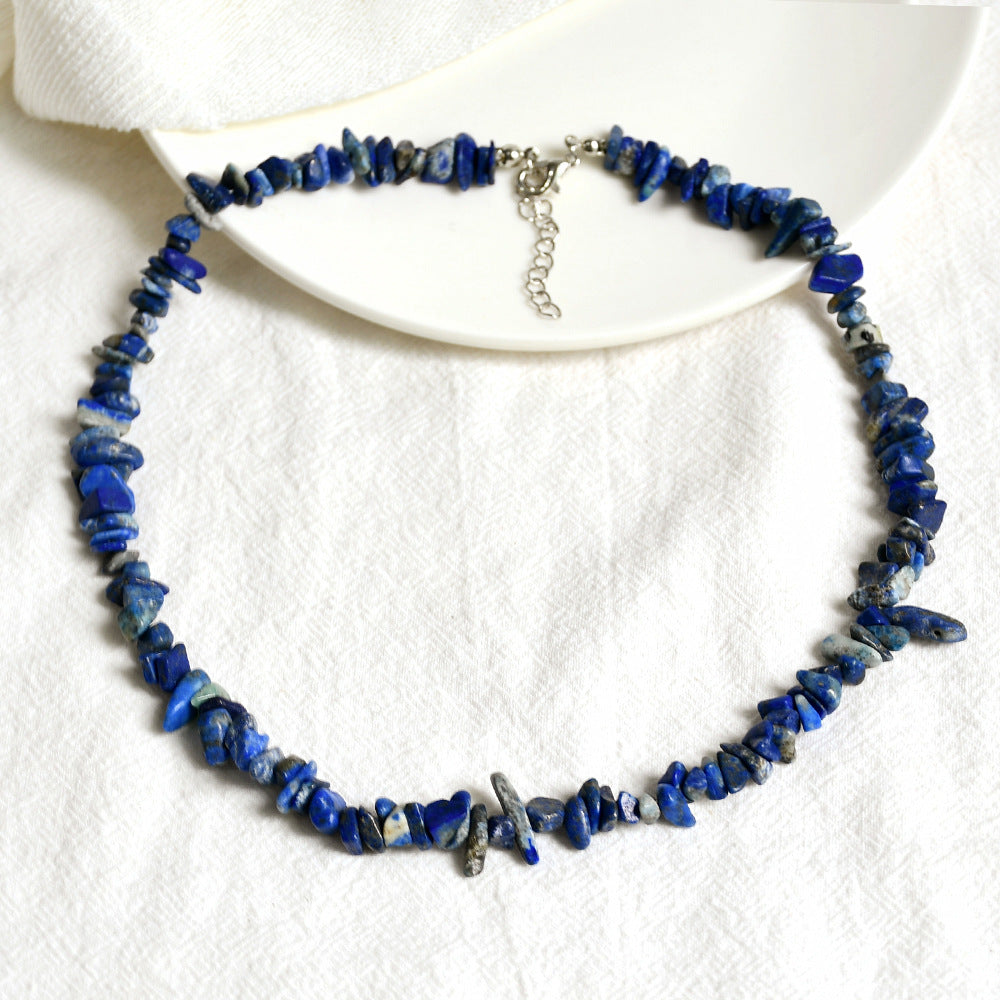 Vacation Style Color Crystal Necklace For Women