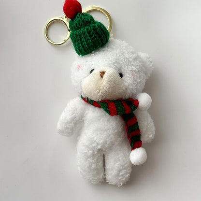 Llavero con colgante de peluche de oso con personalidad de moda