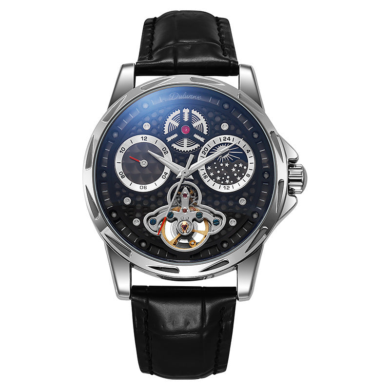 Waterproof Luminous Light Luxury Trend Automatic Leather Steel Watch
