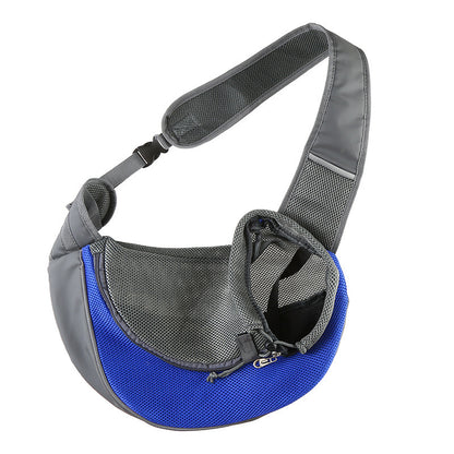 1 stück Outdoor Reise Mesh Oxford Pet Puppy Träger Handtasche Tasche Einzelner Schulterbeutel Sling Mesh Komfort Reise Tote Schultertaschen