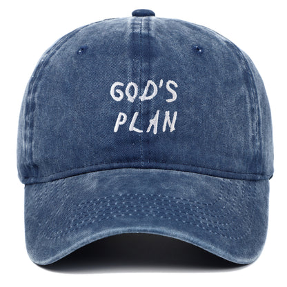 GODS PLAN Bestickte Baseballkappe aus reiner, gewaschener Baumwolle