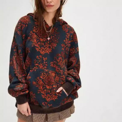Sudadera con capucha para mujer con impresión 3D de moda