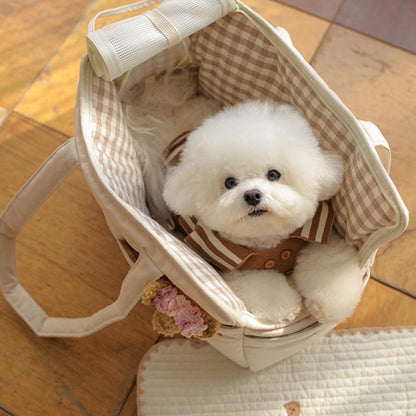 Bolso bandolera de mano para perros pequeños