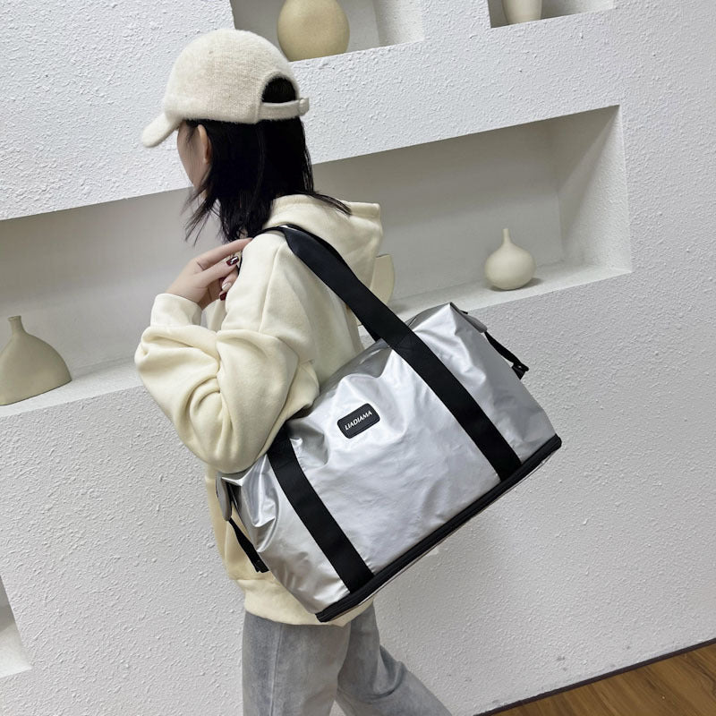 New Single-layer Expandable Trolley Travel Handbag